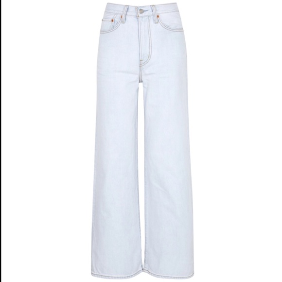 NWT LEVIS ribcage wide leg light wash jeans - Picture 3 of 14